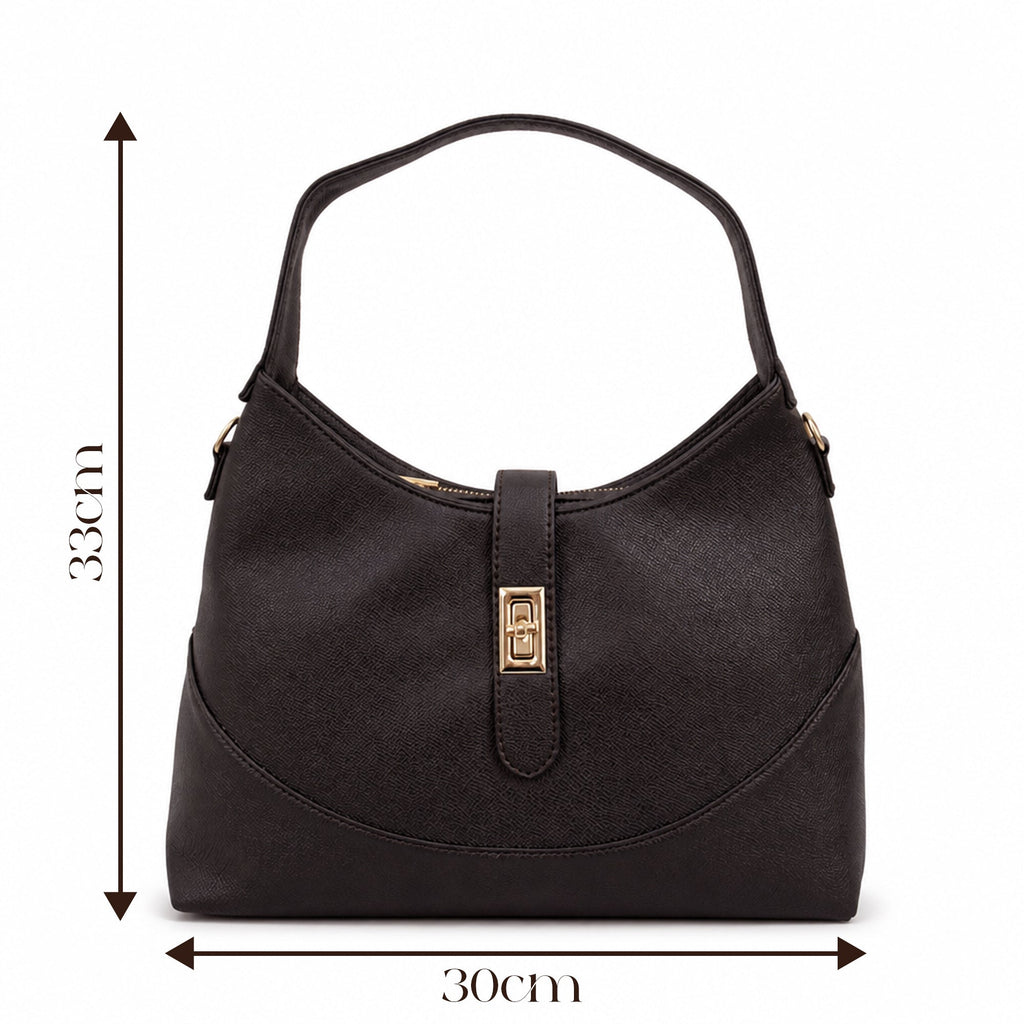 Sac Elegent Marron - dimensions